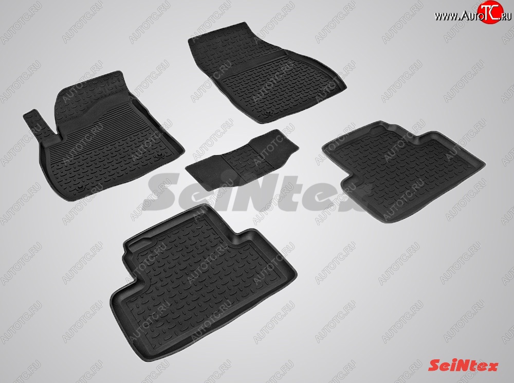 4 599 р. Износостойкие коврики в салон с высоким бортом SeiNtex Premium 4 шт. (резина)  Opel Zafira  С (2011-2016)