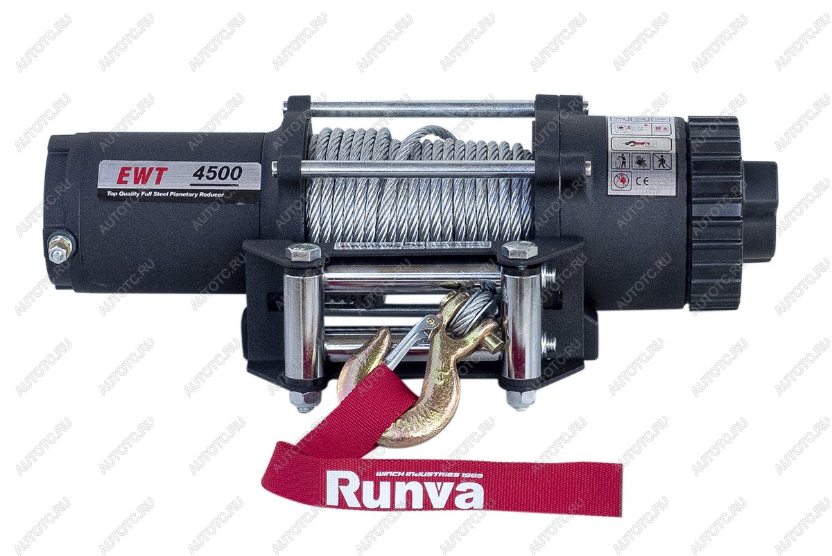 Лебёдка электрическая 12V Runva 4500 lbs 2041 кг ewt4500a