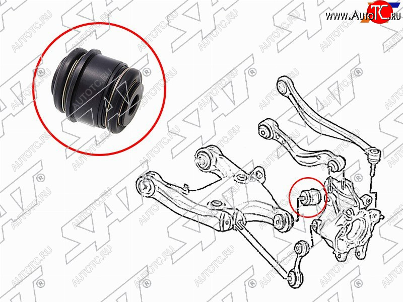 Сайлентблок заднего нижнего рычага BMW 5 F10F11F18 2009- ST-33326780438