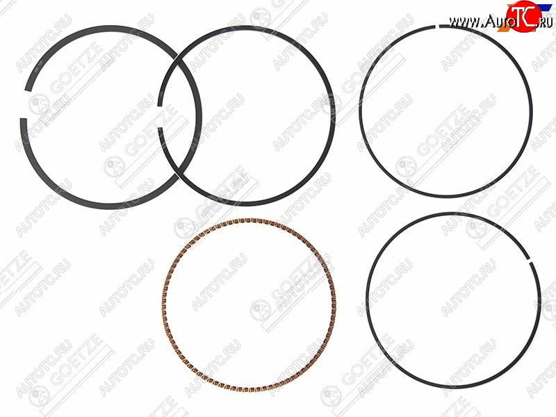 Кольца поршневые к-кт STD на 1 поршень BMW 5(E39)/3(E46)/M52B25 GOETZE 08-705100-00, 0870510000 08-705100-00