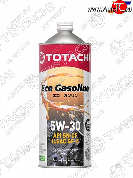 Масло моторное полусинтетическое TOTACHI Eco Gasoline 5W-30 SNCF, C2, GF-5 1л 10801