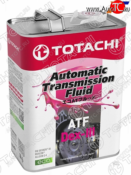 Масло трансмиссионное минеральное TOTACHI ATF DEX- III 4л 20704