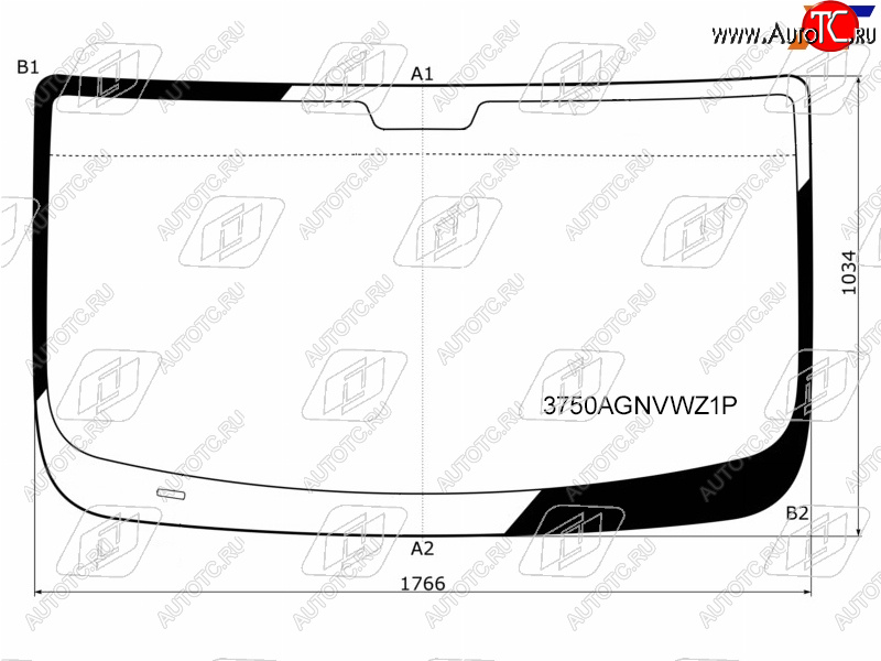 Стекло лобовое (Молдинг) Peugeot Boxer 06-  Citroen Jumper 06-  Fiat Ducato 06- 3750AGNVWZ1P