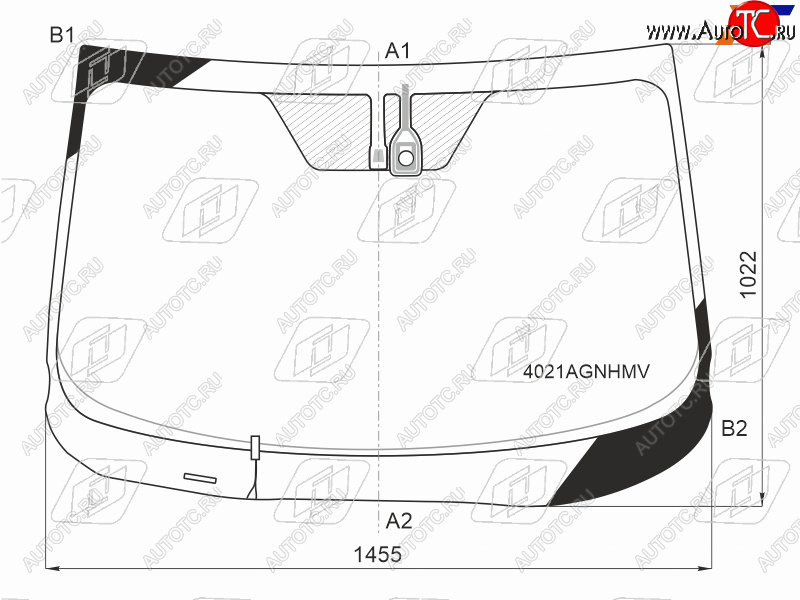 Стекло лобовое (Обогрев щеток Датчик дождя) Honda CR-V 16-23 4021AGNHMV