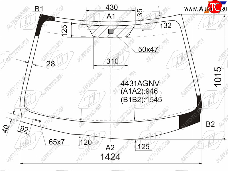 Стекло лобовое Kia Ceed 06-10 4431AGNV