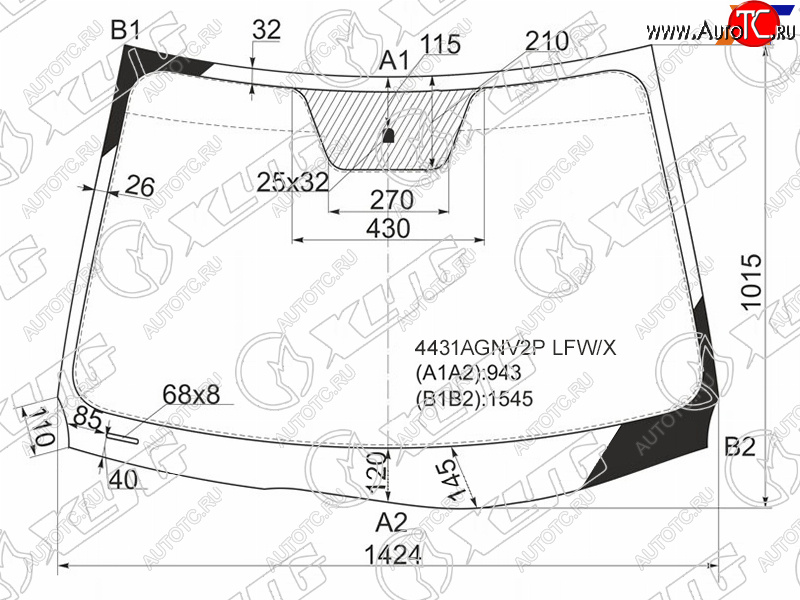 Стекло лобовое Kia Ceed 10-12 4431AGNV2P LFW/X