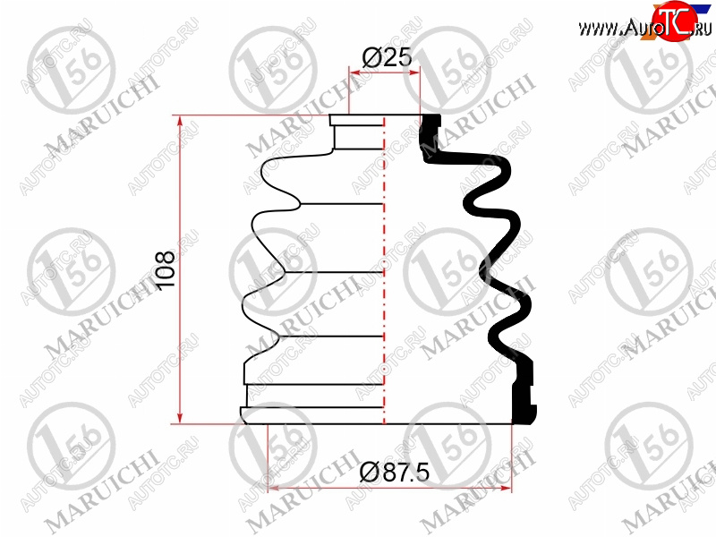 Пыльник ШРУСа наружный TOYOTA CAMRY ACV40,ACV51 06- 66-421