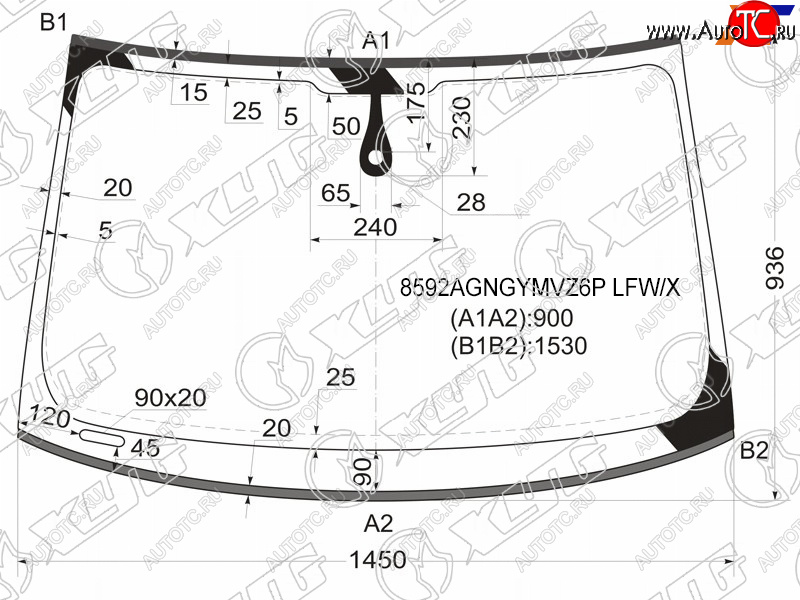 Стекло лобовое (Датчик дождя Молдинг) Audi A5 11-16  S5 11-17 8592AGNGYMVZ6P LFW/X