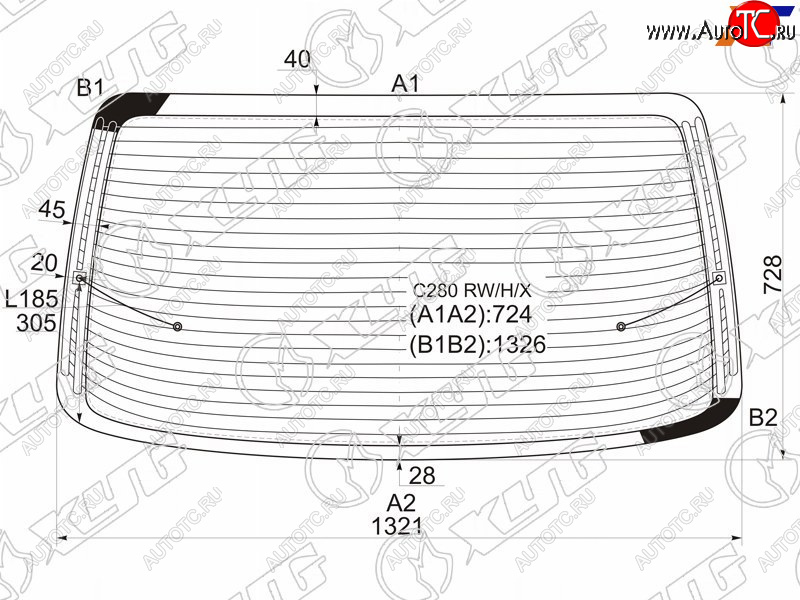 Стекло заднее с обогревом MERCEDES-BENZ C-CLASS W202 4D 93-00 XYG C280 RW/H/X, c280rwhx<h2>Заявлена применимость к автомобилям:</h2><ul><li>MERCEDES-BENZ C-CLASS W202 93-00 4D</li></ul> C280 RW/H/X