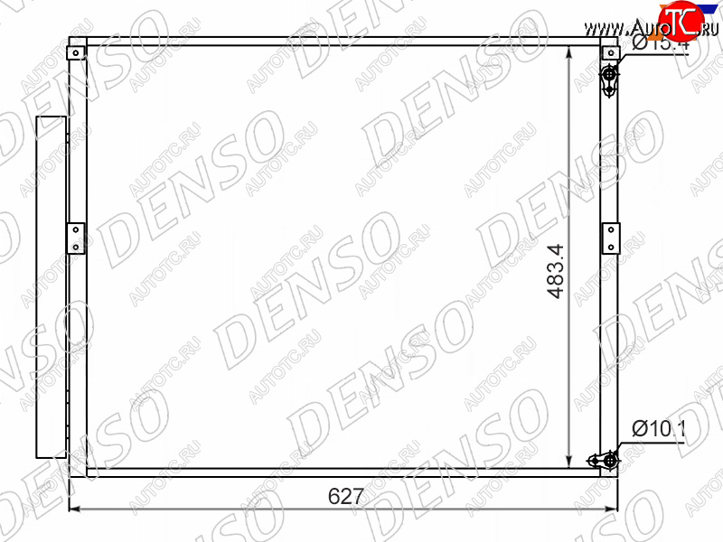 Радиатор кондиционера Toyota Land Cruiser Prado (J120) 02-09  Lexus GX470 02-09  Toyota 4Runner 02 DCN50017