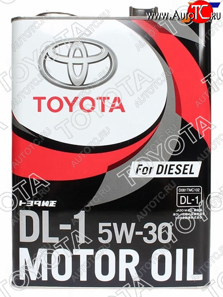 Масло моторное TOYOTA 5W-30 DL-1 4л. (для дизельных ДВС с сажевым фильтром)                          08883-02805