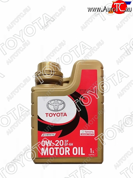 Масло моторное TOYOTA (пластиковая канистра) 0W-20 SPGF-6A 1Л (Синтетика) ОАЭ 08880-84356