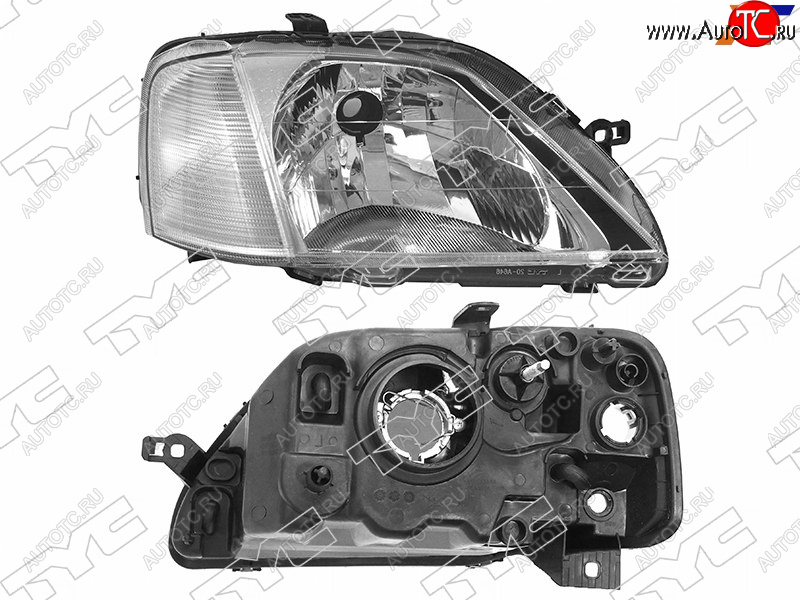 Фара RENAULT LOGAN 05-10 RH под корректор, хрусталь 20-A645-05-2B