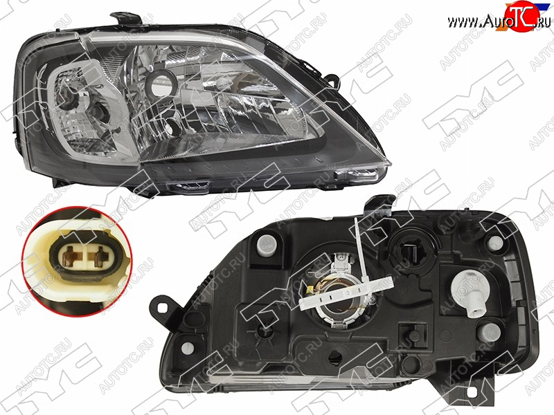 Фара RENAULT LOGAN 05-10 RH под корректор 20-E787-05-2B