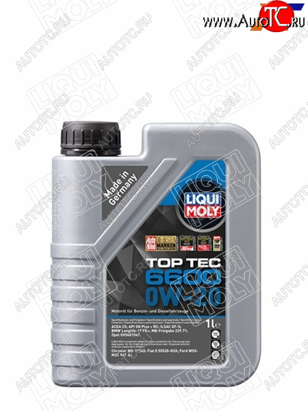 Масло моторное LIQUI MOLY Top Tec 6600 0W-20 SPC5C6 GF-6A 1л 21410