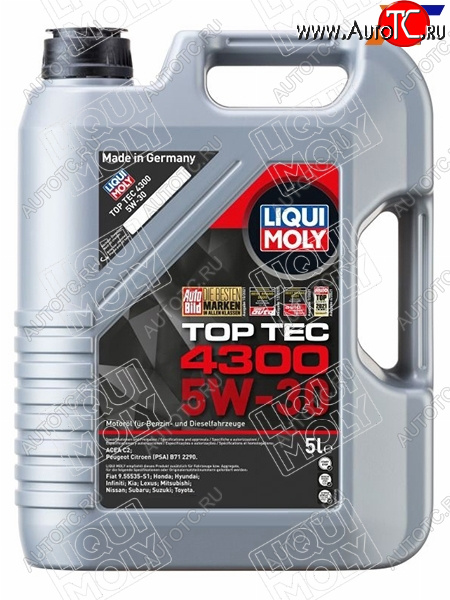 Масло моторное LIQUI MOLY Top Tec 4300 5W-30 C2 5л 2324