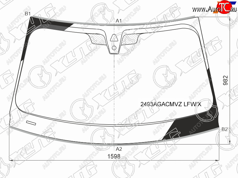 Стекло лобовое (Камера Датчик дождя Молдинг) BMW X5 18-  X7 18- 2493AGACMVZ LFW/X