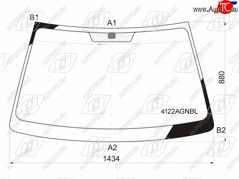 Стекло лобовое Hyundai Elantra 00-09  Avante 00-06                                                  4122AGNBL