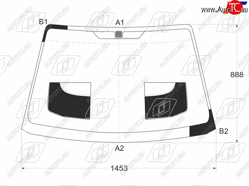 Стекло лобовое Kia Sephia 98-04  Shuma 97-04  Spectra 00-11 4409AGNBL6Z