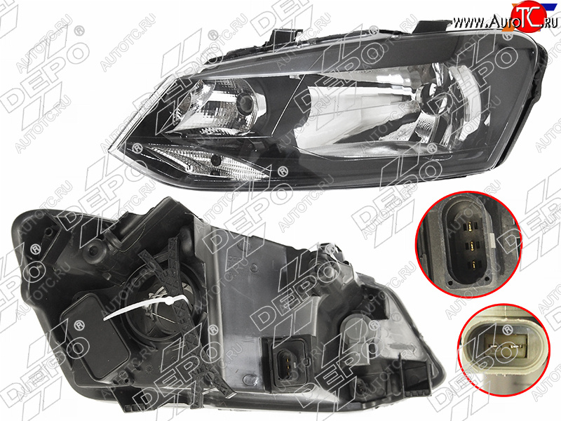 Фара VW POLO 10-20 LH 4D с корректором                                                               441-11G9LMLDEM2