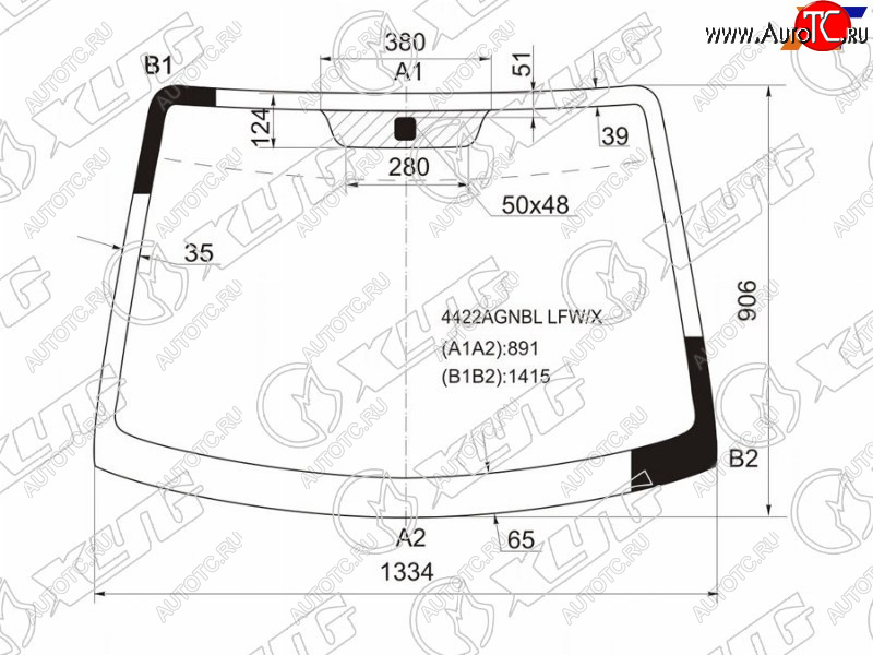 Стекло лобовое Kia Picanto 03-11  Morning 04-10 4422AGNBL LFW/X