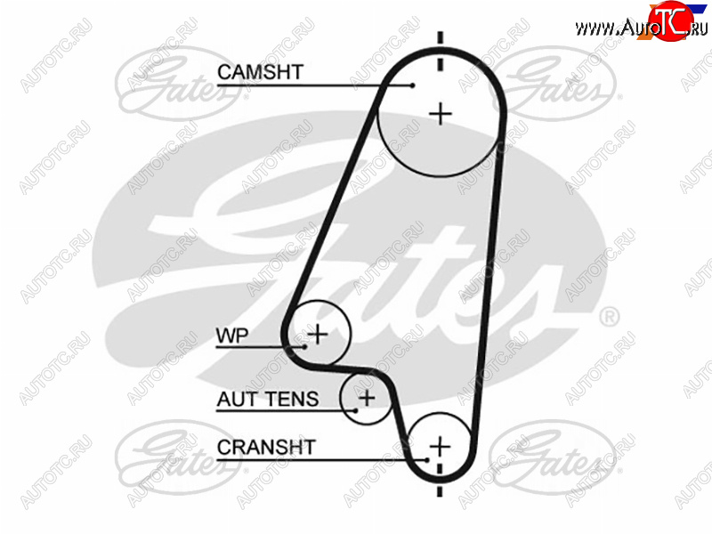 Ремень ГРМ DAEWOO NEXIA 1.5(SOHC) 95-LANOS 1.41.6 97-OPEL ASTRA 1.41.6 91-05CORSA 1.4 94-02 5310XS