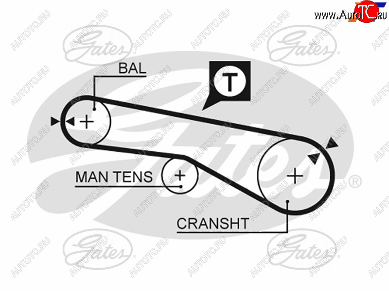 Ремень балансировочного вала HYUNDAI SONATA EF 02-SANTA FE 00-CHERY TIGGO 2.0 05-MITSUBISHI L200 5257XS