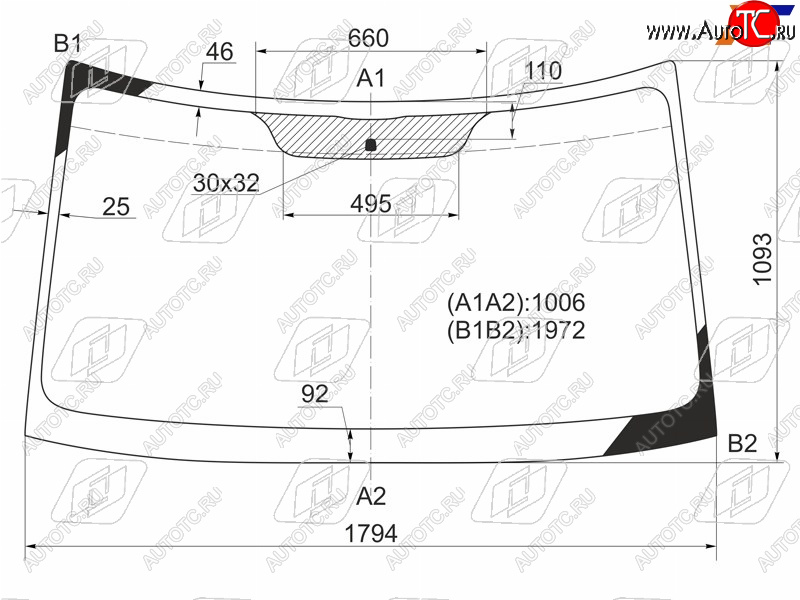 Стекло лобовое Mercedes-Benz Sprinter 06-18  Volkswagen Crafter 06-16 5439ACL