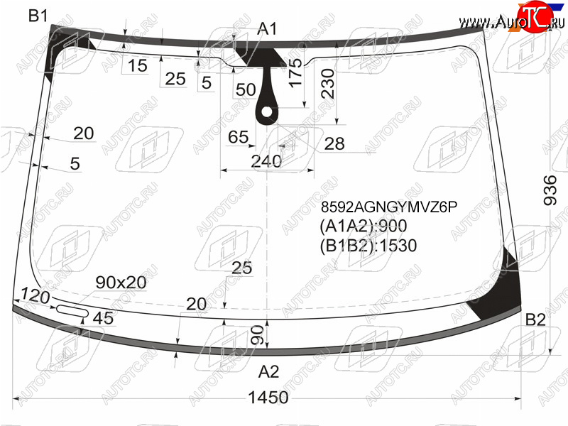 Стекло лобовое (Датчик дождя Молдинг) Audi A5 11-16  S5 11-17 8592AGNGYMVZ6P