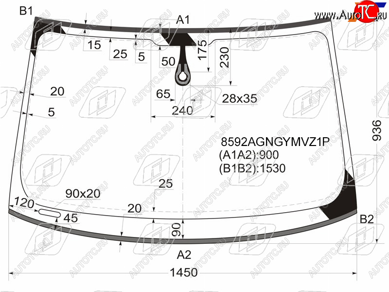 Стекло лобовое (Датчик дождя Молдинг) Audi A5 07-11  S5 07-11 8592AGNGYMVZ1P