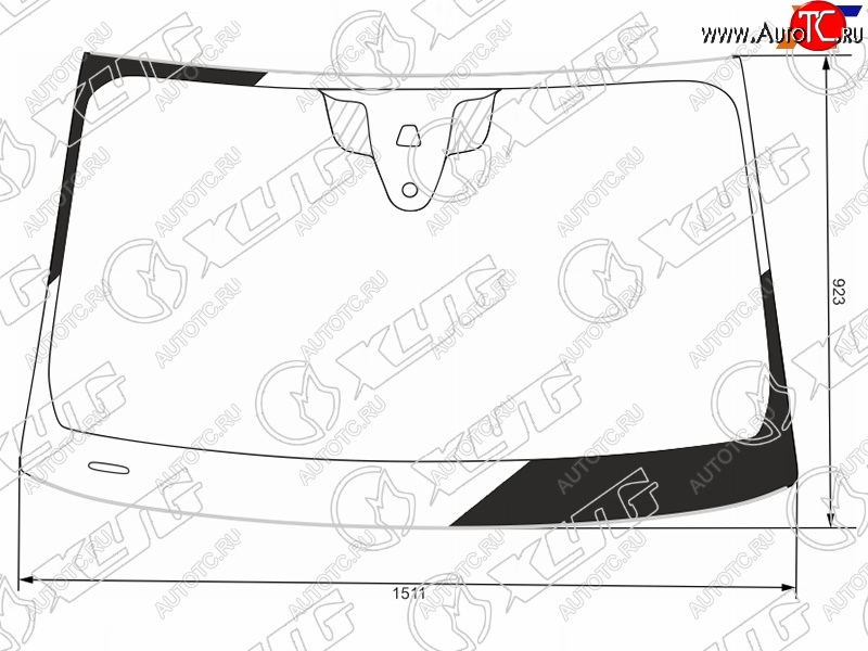 Стекло лобовое (Камера Датчик дождя Молдинг) Audi Q5 16- 8634AGSCMVZ LFW/X