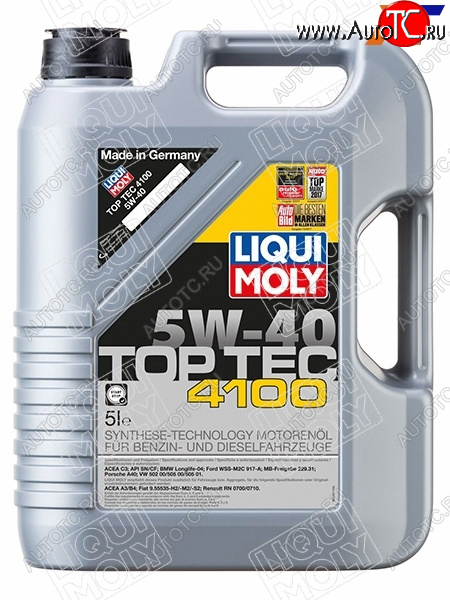 Масло моторное LIQUI MOLY Top Tec 4100 5W-40 SNC3 5л                                                9511