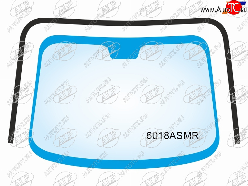 Молдинг лобового стекла (П-образный) Nissan X-Trail 00-07 6018ASMR