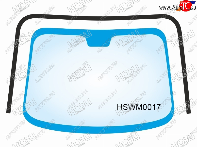 Молдинг лобового стекла LADA 2110 95-14  2111 97-14  2112 99-09 HSWM0017