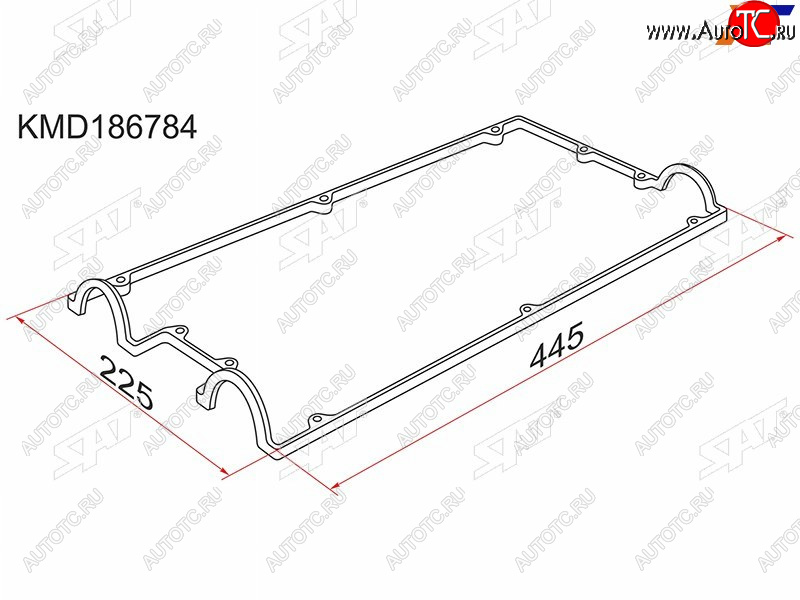 Прокладка клапанной крышки MMC 4G63 DOHC 91- KMD186784