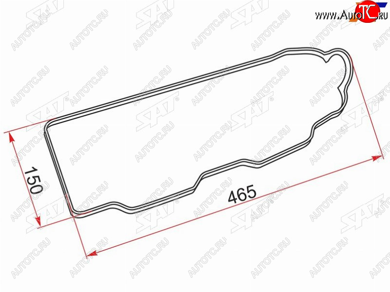 Прокладка клапанной крышки MMC 4G634G64 SOHC, HY Starex 2.4 KMD130494