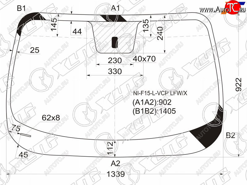 Стекло лобовое Nissan Juke 10-20 NI-F15-L-VCP LFW/X