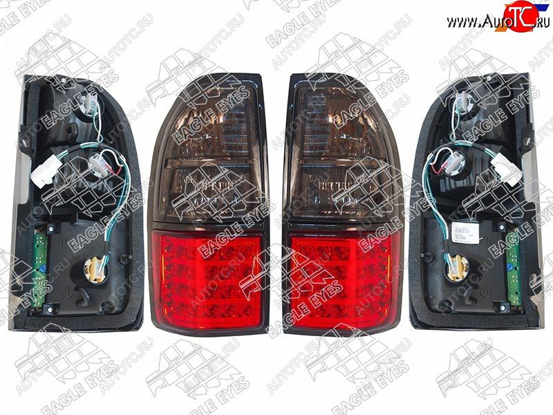 Фонарь задний  TOYOTA LAND CRUISER PRADO 96-01- дымчатый диодный  тюнинг комплект R+L PF-EE-212-19B0-SM