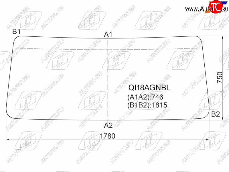 Стекло лобовое Hyundai HD65 99-18  HD72 99-18  HD75 99-18  HD78 99-18 QI18AGNBL