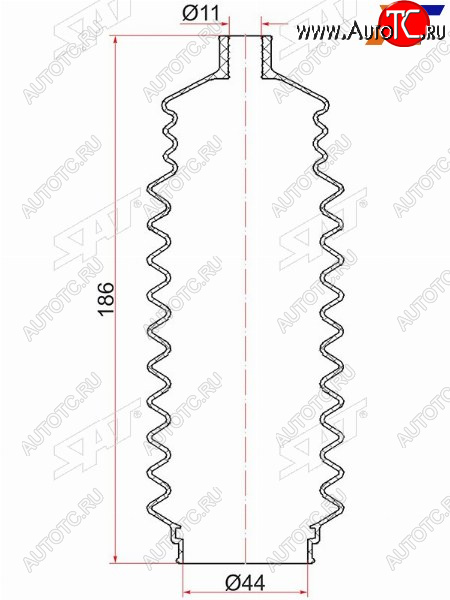 Пыльник рулевой рейки NISSAN PRIMERA 96-01SUNNY B14 94-99PULSAR N15 95-00HONDA ACCORD C.. 94-98 R-2542