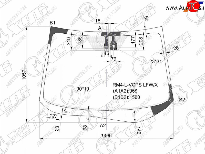 Стекло лобовое (Датчик дождя) Honda CR-V 11-18 RM4-L-VCPS LFW/X