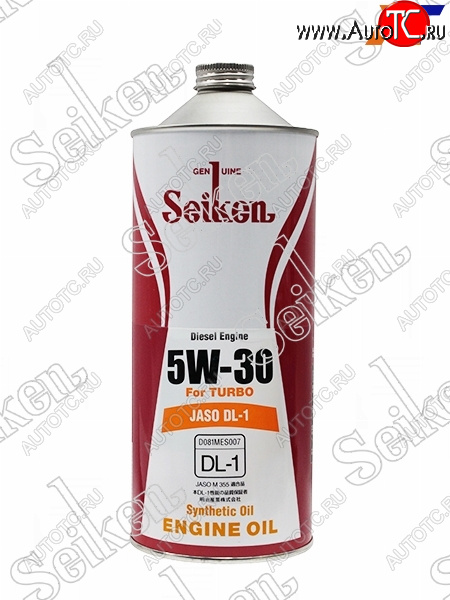 Масло моторное SEIKEN SYNTHETIC DL-1 5W-30 1л SKDL15W30C1