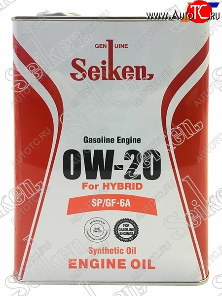 Масло моторное SEIKEN SYNTHETIC SPGF-6A 0W-20 4л SKSPGF6A0W20C