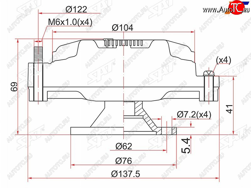 Вискомуфта TOYOTA TOWNACELITEACE 2-3С# 92- ST-16210-64020