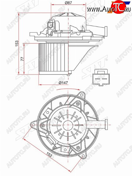 Мотор отопителя салона Chevrolet Cruze 09-15  Daewoo Lacetti 08-11  Opel Insignia 08-17  Chevrole ST-1845712