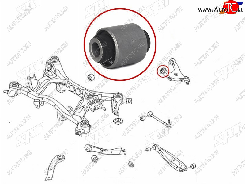 Сайлентблок заднего верхнего рычага SUBARU FORESTER S12 07-12IMPREZA 07LEGACYEXIGA 09-TR ST-20252-XA01A-BU