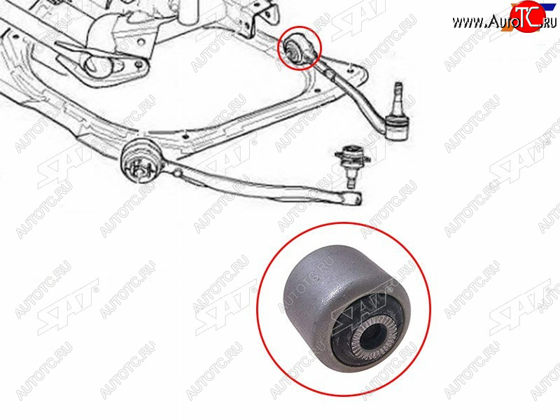 Сайлентблок переднего нижнего рычага BMW X5 E53 99-06X3 03-10BMW5 87-96BMW7 86-94BMW8 89-99 ST-31121124622