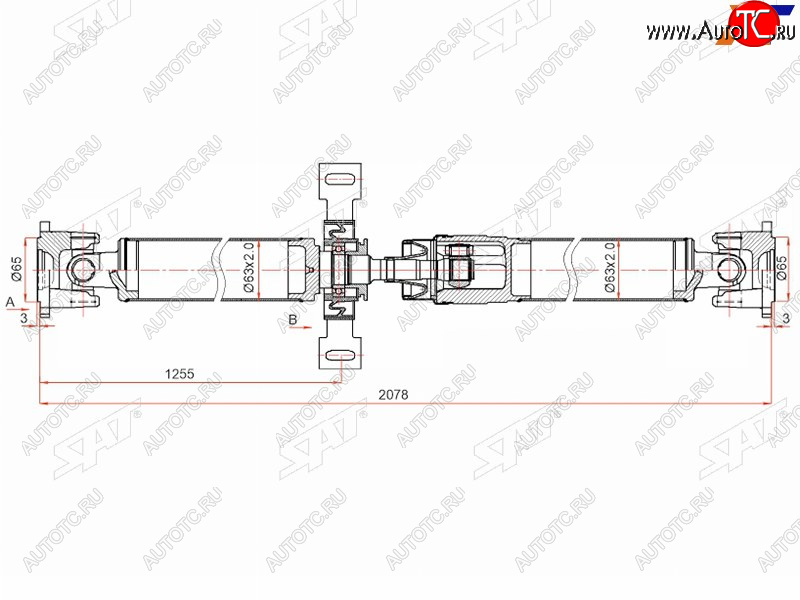 Вал карданный RENAULT DUSTER 10-KAPTUR 16- ST-320003602R