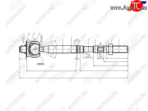 Тяга рулевая TOYOTA RAV4 05- ST-45503-0R030