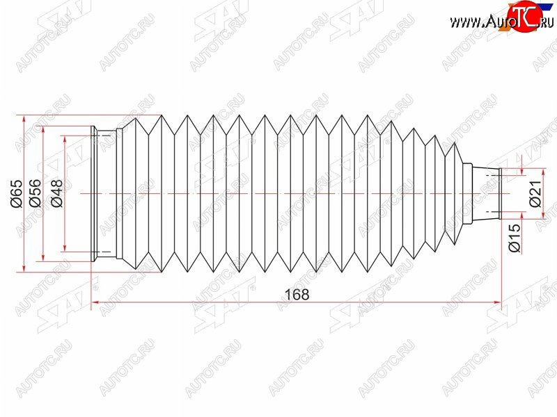 Пыльник рулевой рейки TOYOTA CAMRY GRACIAHARRIERMARKII 96- LH=RH ST-45535-33020